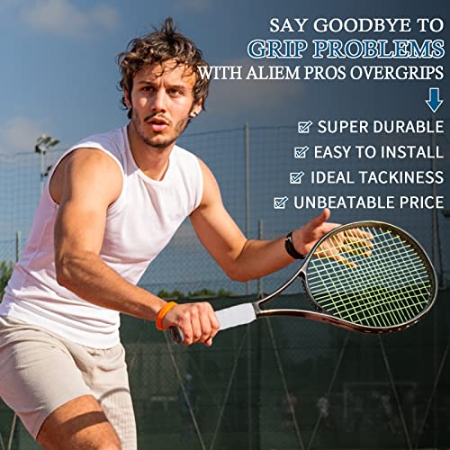 Pangda 100 Pieces Tennis Badminton Racket Overgrips Bulk Tennis Racket Grip Tape for Anti-Slip and Absorbent Grip