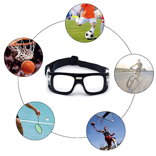 Sports Goggles Glasses for Men Women Racquetball Basketball Football Protective Glasses Shock Lens - color: Navy Blue