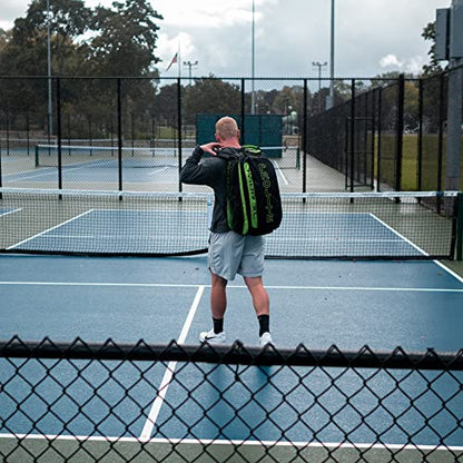 PROLITE Tour XL Pickleball Bag | Men's and Women's Pickleball XL Backpack | Adjustable Straps | | Lime Green/Hot Pink/Blue - color: Blue