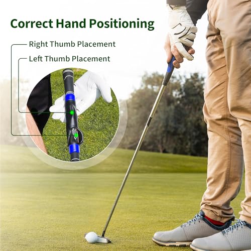 Golf Swing Trainer & Golf Grip Trainer Set, Perfect Training Aid for Improving Swing Technique and Grip Position, Ideal for Beginners and Professionals