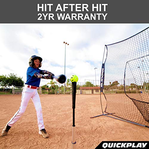QUICKPLAY Baseball & Softball Indestructiballs | Heavy-Duty Training Balls | Long Lasting Limited Flight High Impact | Ultra-Durable Training Balls - style: BASEBALL Size (Pack of 12)