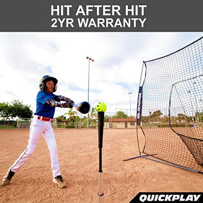QUICKPLAY Baseball & Softball Indestructiballs | Heavy-Duty Training Balls | Long Lasting Limited Flight High Impact | Ultra-Durable Training Balls - style: BASEBALL Size (Pack of 12)