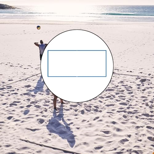 Beach Volleyball Court Marking Line Portable Design Heavy Duty 26.3 Ft X 52.5 Ft - color: Blue