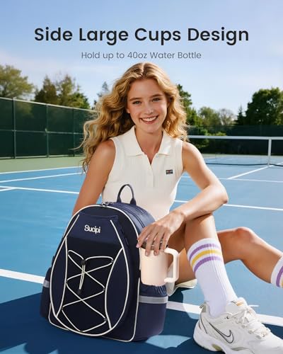Tennis Bag for Kids, Professional Youth Tennis Bag Backpack, Tennis Racket Bags for Women, Tennis Gifts for Boys Girls