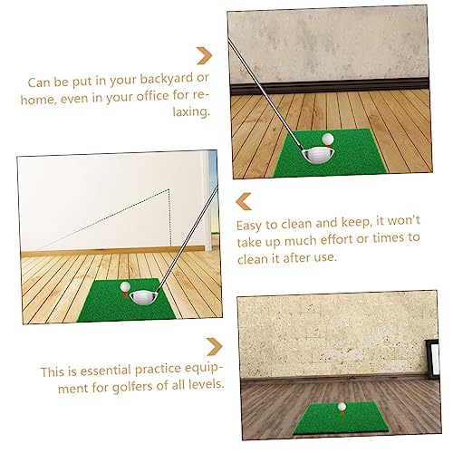 Golf Hitting Mat 30x30CM Indoor Golf Training Turf Pad Sturdy Grass Mat for Practice Suitable for Skill Levels
