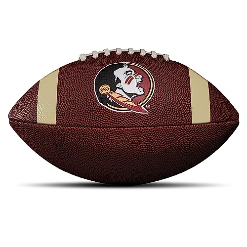 Franklin Sports Kids NCAA Youth Football - Official College Team Football with Team Logos - Junior Size