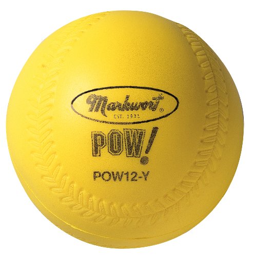Markwort POW Ball Baseball (Dozen) - color: Yellow, size: 12-Inch