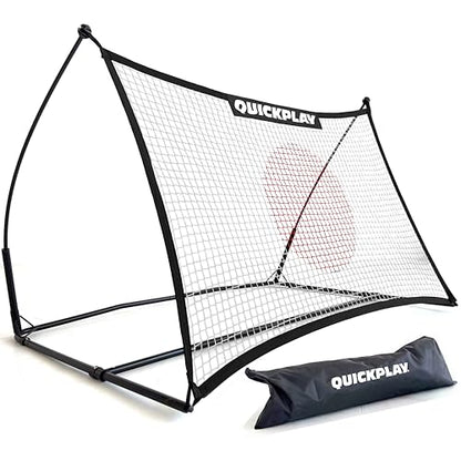 QUICKPLAY Spot Target Soccer Rebounder | Weather-Resistant Rebound Net with Carry Bag | Great for Passing, Receiving, and Trapping Practice | Ideal for Team or Solo Training - style: 5x3ft