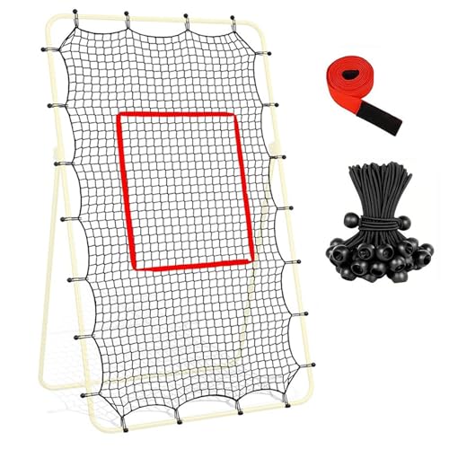Volleyball Return Net - 7x4Ft Heavy Duty Training Rebounder, Elastic Rope Target Practice Equipment, Durable Sports Net System | Volleyball Return Nets for Outdoor Backyard Court Beach Home Gym
