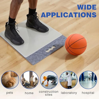 Drydiet Basketball Shoe Traction Mat 30 Sheets for Shoes with 15" x 18" Replaceable Sheets Basketball Portable Traction Pad Grip Enhancer Non Slip Mat for Sports Courts Gym