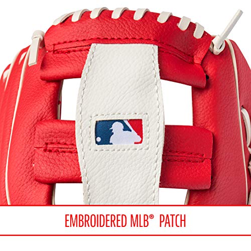 Franklin Sports MLB Youth Teeball Glove and Ball Set - Kids Baseball and Teeball - Perfect First Kids Glove - 9.5"