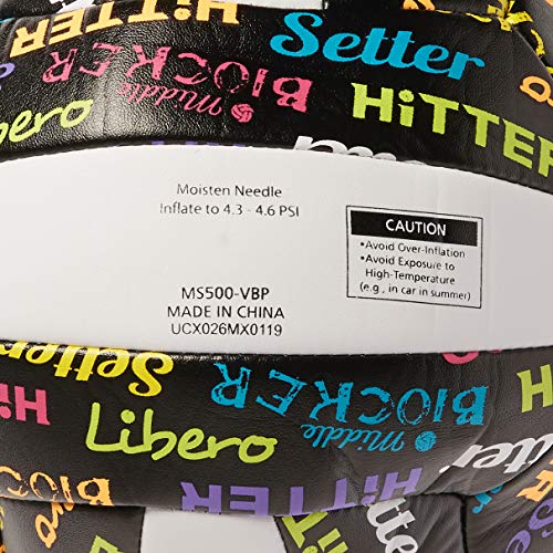 Molten Recreational Volleyball - color: Black/ Neon Colors