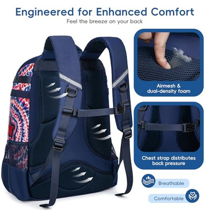 KAVIGOR Baseball Bag for Youth | Softball Backpack 50L Large Capacity with Shoe Compartment and 4 Bat Holders | Nova Flare Series