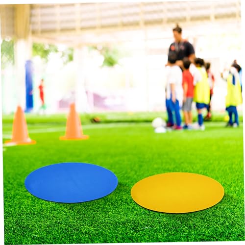 BESPORTBLE 5pcs Soccer Training Markers Flat Pads for Agility Drills and Speed Workouts Field Indoor Floors