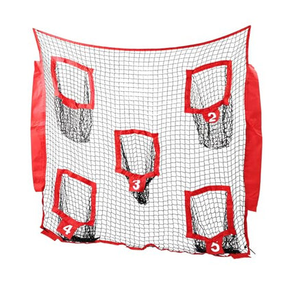 Football Accuracy Training Net | Durable 6.9x6.9ft Polyester Target Net with Practice Bags for Throwing Skills