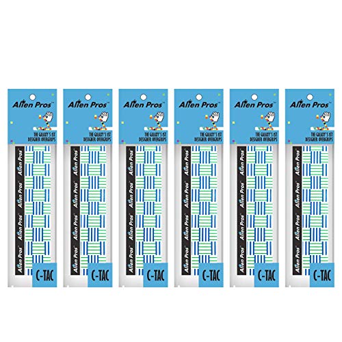 ALIEN PROS Tennis Racket Grip Tape – Tac Moisture Feel Tennis Grip – Tennis Overgrip Grip Tape Tennis Racket – Wrap Your Racquet for High Performance - style: 6 Pack Criss Cross