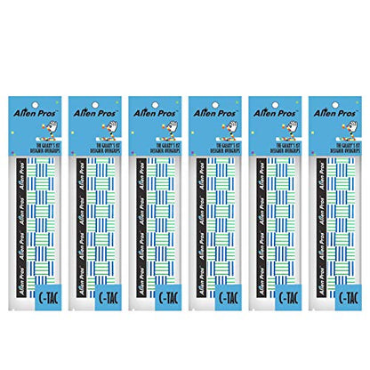 ALIEN PROS Tennis Racket Grip Tape – Tac Moisture Feel Tennis Grip – Tennis Overgrip Grip Tape Tennis Racket – Wrap Your Racquet for High Performance - style: 6 Pack Criss Cross
