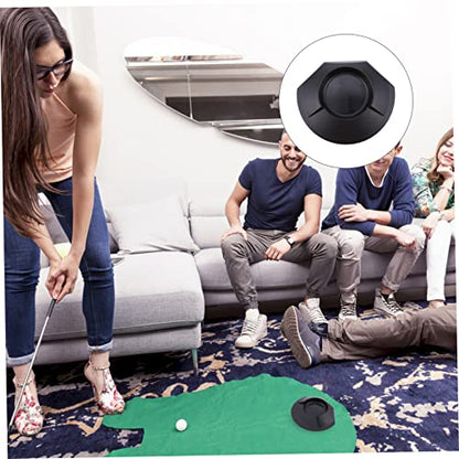 Abaodam 3Pcs Golf Putter Practice Cup Portable Putting Training Aid for Home Office Gym Lightweight Golf Disc for Perfecting Your Putting Skills Anywhere Black