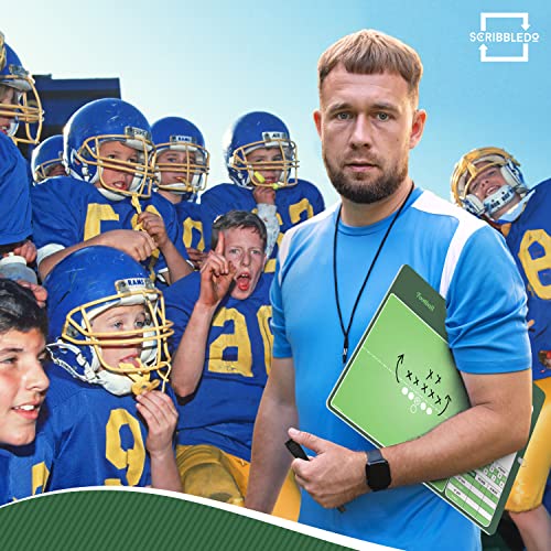 Football Dry Erase Board for Coaches 15x10.5 Double Sided Whiteboard Coaching Board Equipment Includes 2 White Board Markers for the Football Accessories the Perfect Coach Gifts
