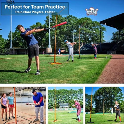 HRT3000 Home Run Trainer – Advanced Baseball & Softball Moving Ball Hitting Practice Tool – Solo Training, Real Timing & High Rep Development for Youth, High School and Collegiate Levels