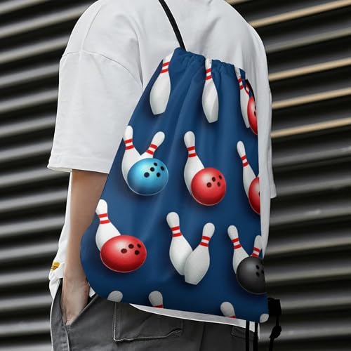 Beam Backpack Drawstring Sack Large Capacity for Soccer Basketball Sports Workout Equipment Travel, Bowling Ball Bags - color: Picture (744)