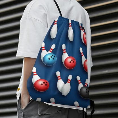 Beam Backpack Drawstring Sack Large Capacity for Soccer Basketball Sports Workout Equipment Travel, Bowling Ball Bags - color: Picture (744)