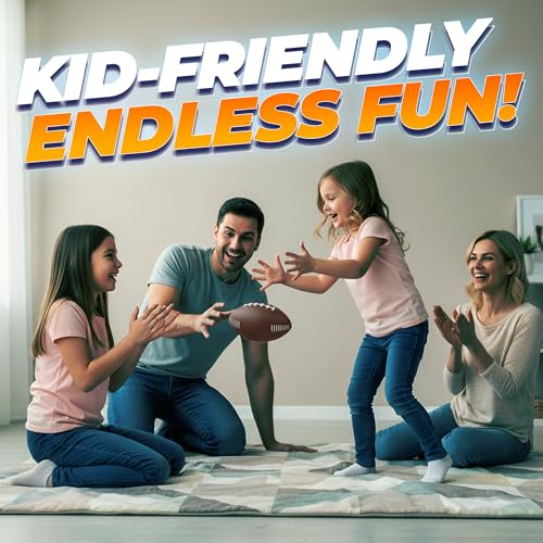 7.25" Mini Foam Football for Kids & Toddlers - Easy Grip Small Youth Sports Ball - Soft Foam Footballs for Little Hands Sports Play - Toy Gifts for Boys & Girls