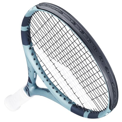 Babolat Evo Drive 2nd Gen Tennis Racquet Strung with 16g Syn Gut at Mid-Range Tension - color: White String, size: 4 1/8" Grip