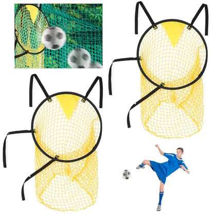 2 Pcs Soccer Targets for Goals Training, Top Bins Soccer Target Goal, Football Training Target | Top Bins Equipment for Shooting Accuracy Training | Durable Design - Extra-Long Straps with Carry Case