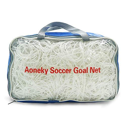 Aoneky Soccer Goal Net - 24 x 8 Ft - Full Size Football Goal Post Netting - NOT Include Posts - size: 24 x 8 ft - 0.10 in Cord