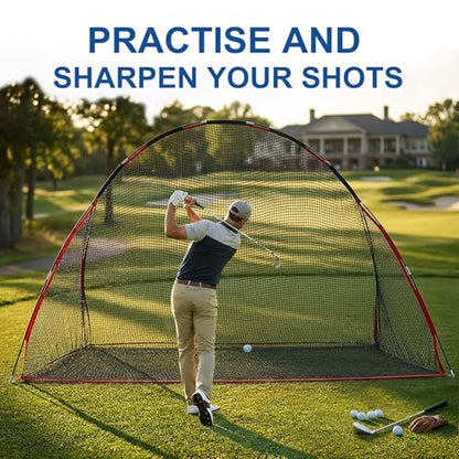 Golf Net, 10 X 7 Ft Foldable Golf Practice Net with Side Barrier and Carrying Bag for Home Backyard Garage Practising Training Driving Chipping Swing - size: Golf Net Only