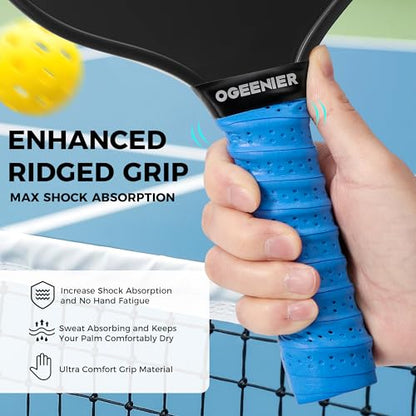 Pickleball Paddle Grips, Pack of 6, Non-Slip & Moisture Wicking Overgrip Tape for Pickleball Paddles - color: Blue
