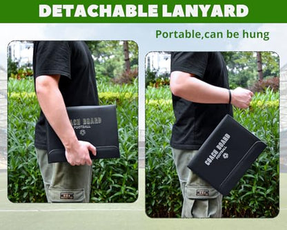 Magnetic Soccer Coaching Board Tactical Clipboard Kit with Dry Erase Portable Strategy Coach Board