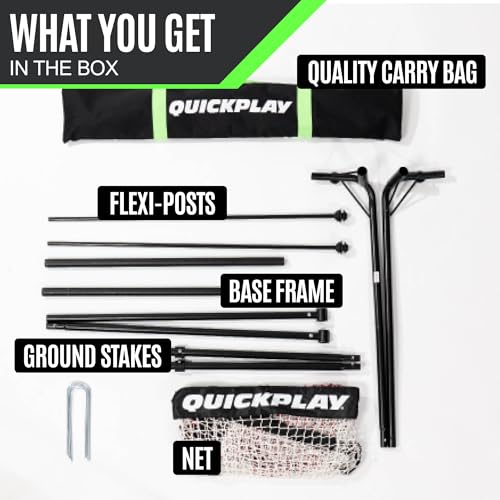 QUICKPLAY Spot Target Soccer Rebounder | Weather-Resistant Rebound Net with Carry Bag | Great for Passing, Receiving, and Trapping Practice | Ideal for Team or Solo Training