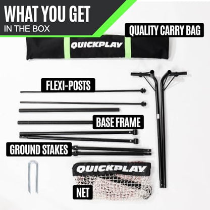 QUICKPLAY Spot Target Soccer Rebounder | Weather-Resistant Rebound Net with Carry Bag | Great for Passing, Receiving, and Trapping Practice | Ideal for Team or Solo Training