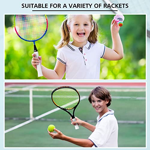 Jerify 24 Pieces Tennis Racket Grip Tape, Precut Tennis Overgrips Tape Badminton Racket Grips with Velvety Comfort for Anti Slip and Absorbent Grip - color: White