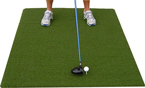Premium 5'X5' Luxury Tee Golf Hitting Mat- Holds a Wooden tee