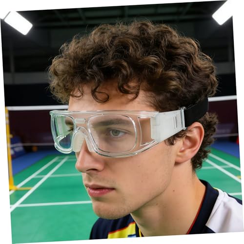 TOYANDONA Sports Goggles Basketball Football Protective Eyewear Anti-fog Shock-resistant with Elastic Strap for Men Women Outdoor Training