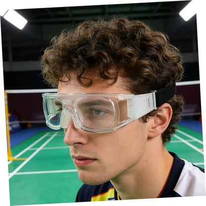 TOYANDONA Sports Goggles Basketball Football Protective Eyewear Anti-fog Shock-resistant with Elastic Strap for Men Women Outdoor Training