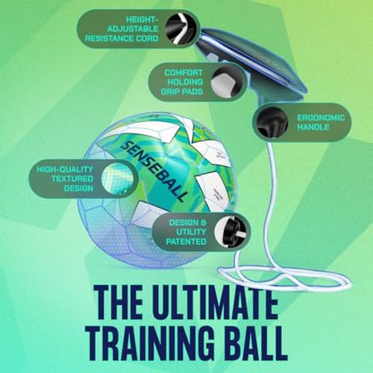 SenseBall Soccer Trainer Ball with Free App | Training Equipment for Young Players | Soccer Gifts | Improve Ball Control, Footwork & Coordination with Professional Coach Program & 50+ Exercise Videos - size: Pro-Level Size 2
