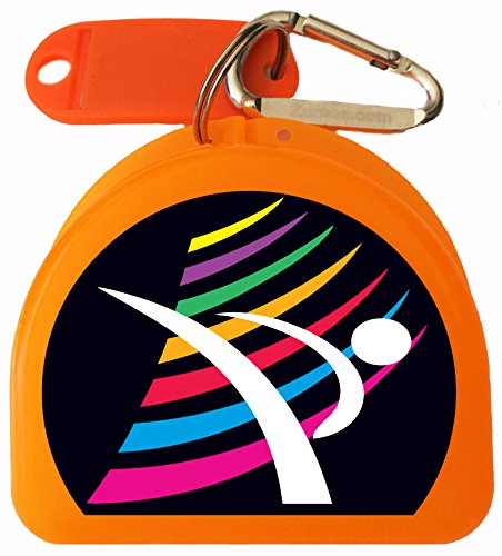 Martial Arts Mouth Guard, Case, Mouthguard Case, Retainer Case - Motion - color: Orange