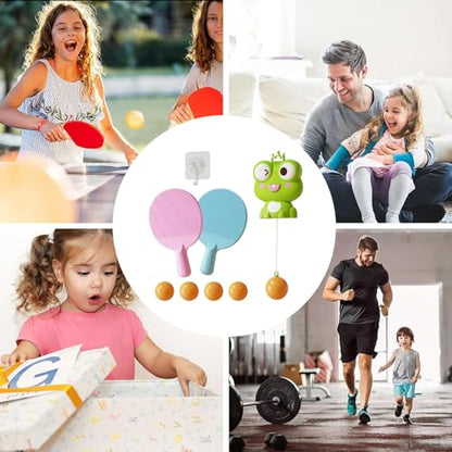 Hanging Table Tennis Trainer, with Easy Setup, 13.5x20cm, Table Tennis Trainer Set, Hangable Door Pong Game, Fun and Active Exercise, for Workout, Exercise, Adults, Kids