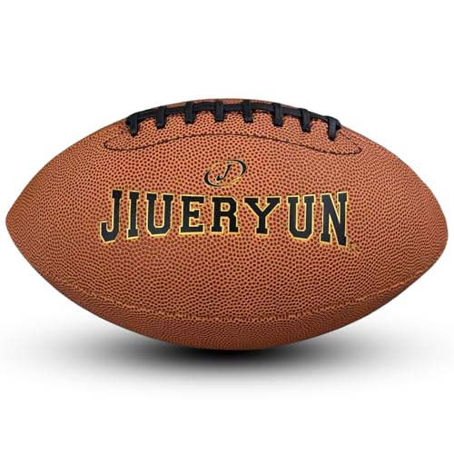 Sports Football – Durable All-Weather Ball Official Sizes, Indoor & Outdoor Play - color: PVC Size 9, size: PVC Size 9