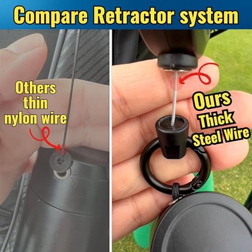 2025 Steel Wire Retractable Clip, Golf Brush, Golf Accessories, Golf Club Cleaner, Golf Water Brush, 5oz, Perfect Golf Gift for Men & Women, Golf Club Spray Brush, Golf Item, USA company (Green)