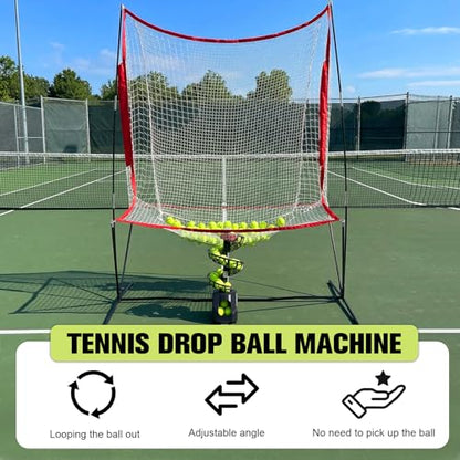 Pickleball Machine Ball Thrower with 10 Pickleballs Pickleball Practice Equipment 5 Adjustable Angles 2 Power Level for All-Levels Ages Beginners Kids Coaches