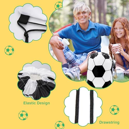 12Pack Drawstring Backpack Soccer Drawstring Bag Gift Bags,Drawstring Backpacks Bulk,Soccer Party Favors Cinch Bags String Bags Goodie Sack Bag(Soccer) - color: Soccer