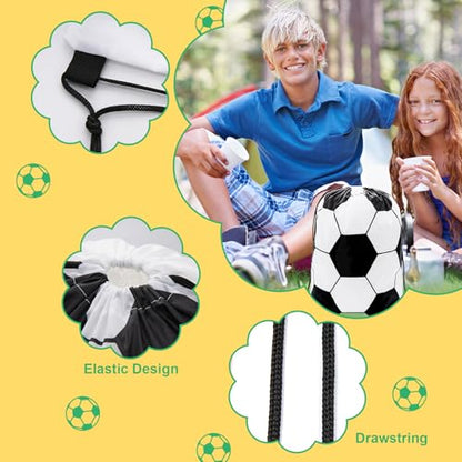 12Pack Drawstring Backpack Soccer Drawstring Bag Gift Bags,Drawstring Backpacks Bulk,Soccer Party Favors Cinch Bags String Bags Goodie Sack Bag(Soccer) - color: Soccer