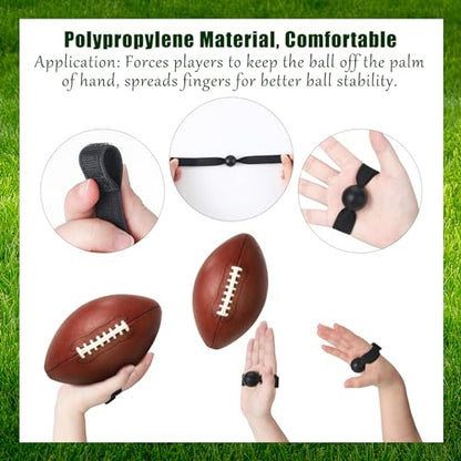 Shappy 12 Pcs Football Catching Trainer Rugby Football Catching Receiver Jug Machine Tackling for Athletes Youth Practice Stuff Machine Launcher Accessories Gifts for Beginner Fingertip