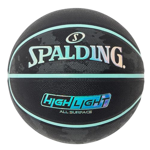 Spalding(スポルディング) バスケットボール ボール ベーシック 7号 ラバー - color: Black x Mint