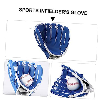 1Pc Lightweight PU Baseball Glove Softball Pitcher Infielder Glove for Breathable Shockproof Sweat Design for Beginners and Youth Training